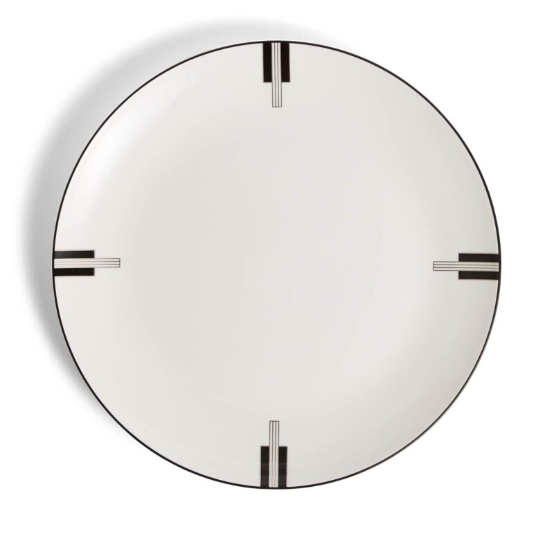 Vera Wang Luxe Graphite Dinner Plate