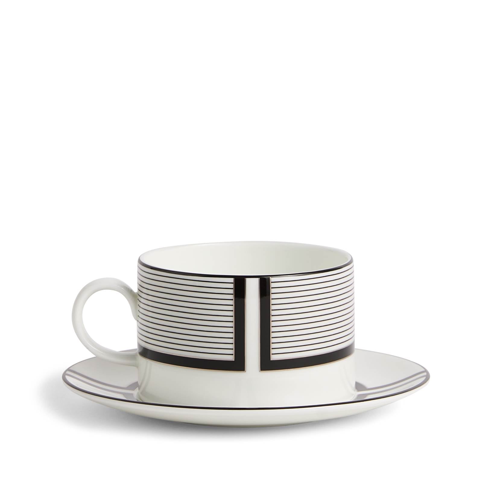 Vera Wang Luxe Graphite Teacup Saucer V1 - Image 4
